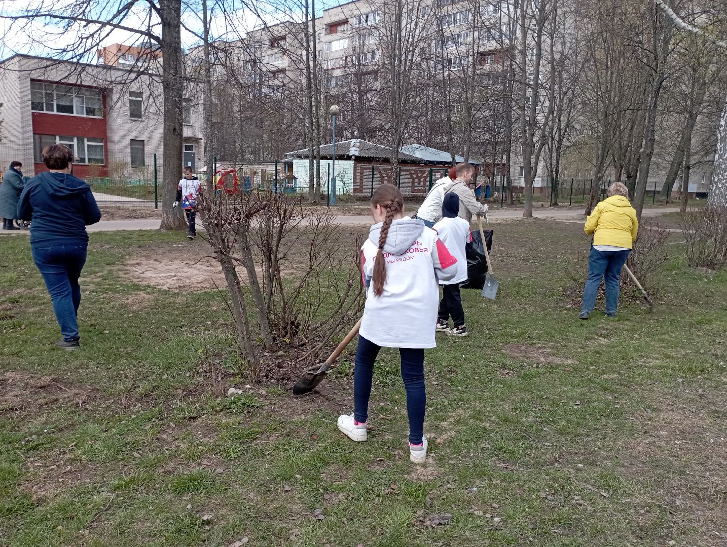 благоустройство, юные инспекторы дорожного движения, субботник, Дубна