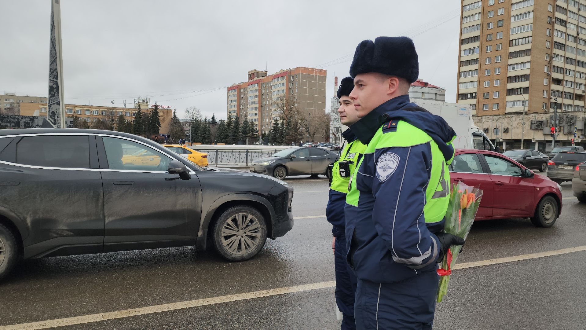 Подольск, 8 Марта, Поздравление,Мимозы,