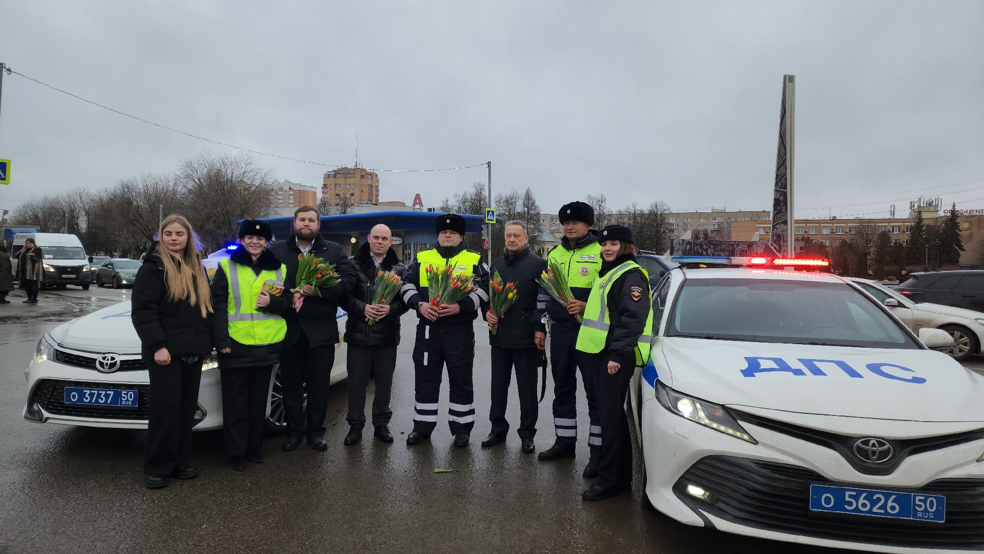 Подольск, 8 Марта, Поздравление,Мимозы,