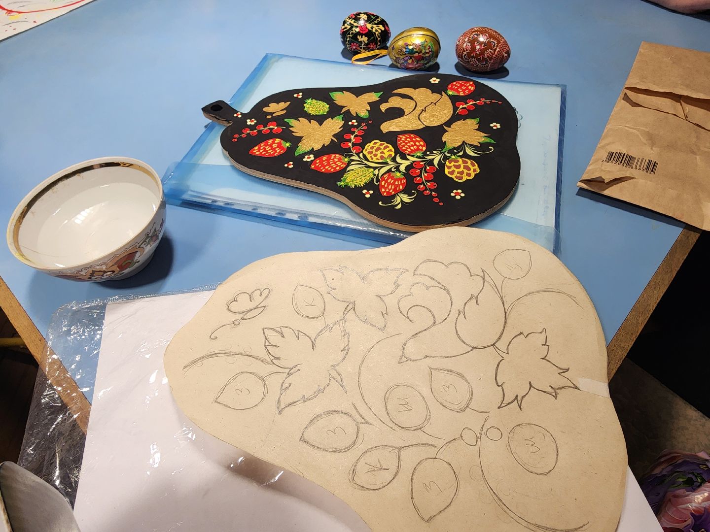 фрязино, художники, роспись по дереву, мастер-класс,