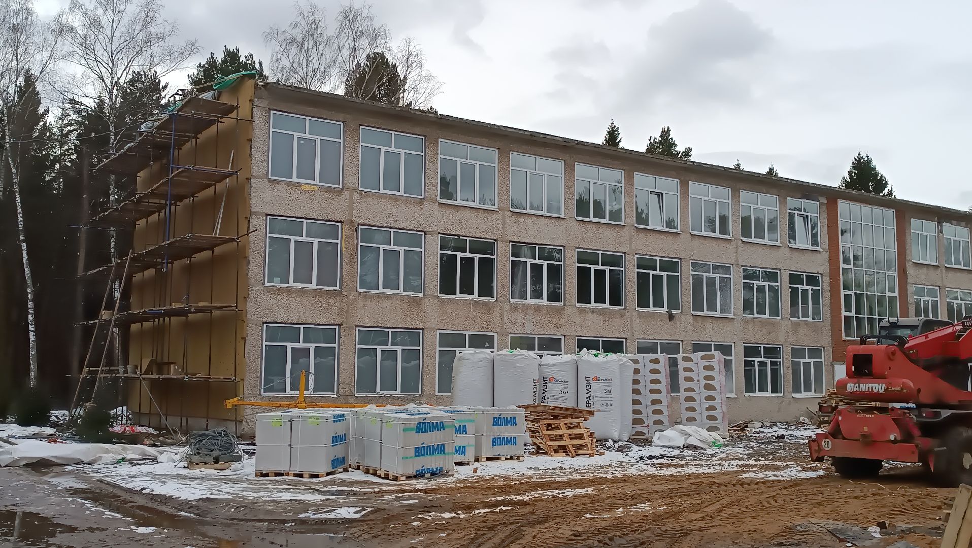 Серково, ремонт школы, строительные работы, капитальный ремонт,