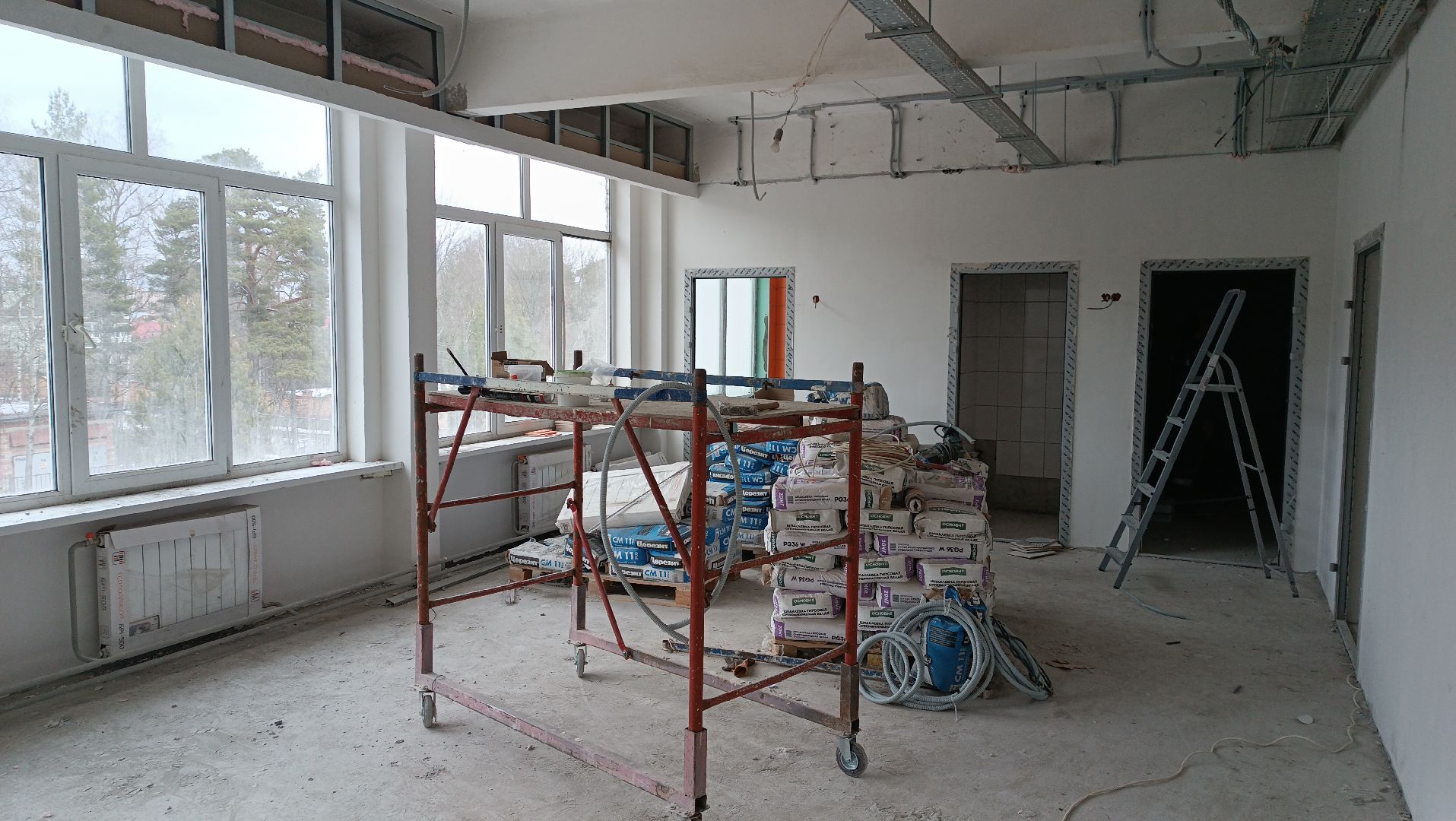 Серково, ремонт школы, строительные работы, капитальный ремонт,