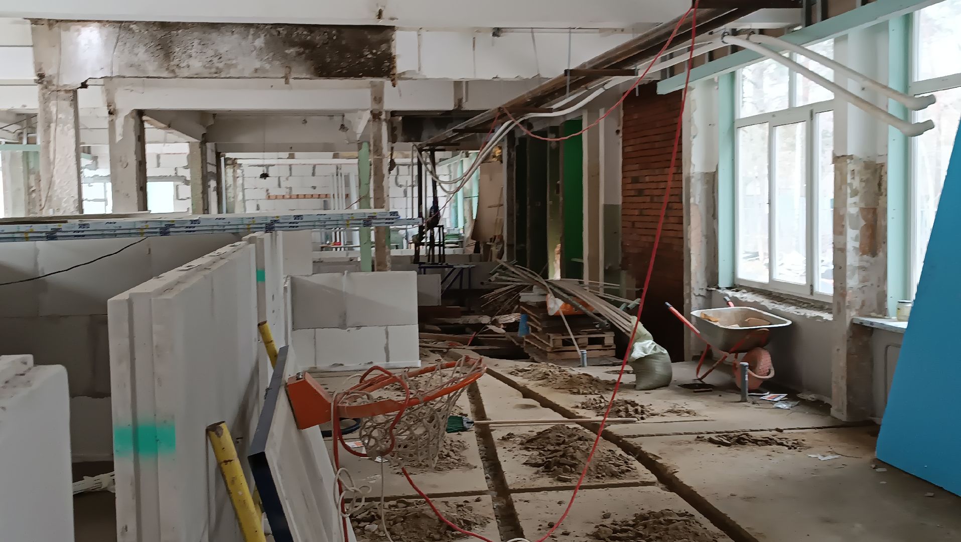 Серково, ремонт школы, строительные работы, капитальный ремонт,