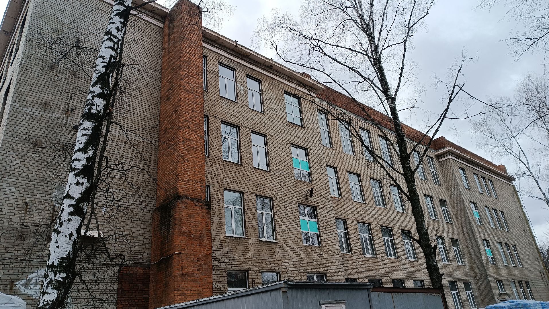 капитальный ремонт, щелково-3, лицей, фасадные работы,