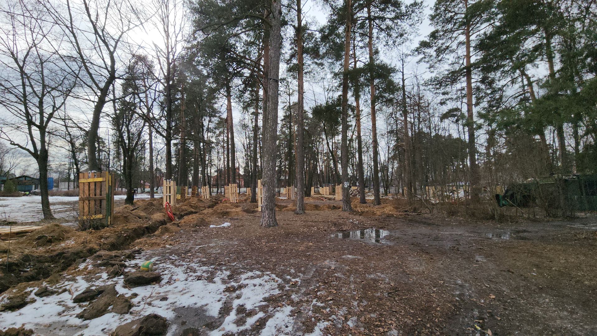 Люберцы, реконструкция летнего парка в Люберцах, строители,