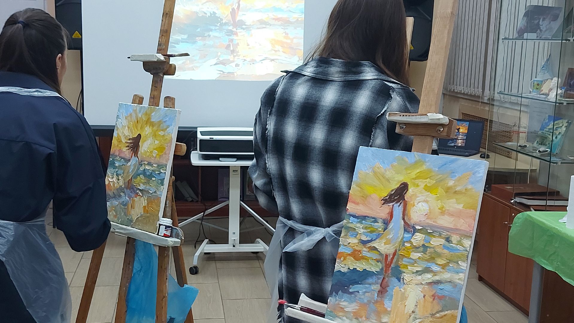 истра, культура, библиотека, мастер-класс по живописи,