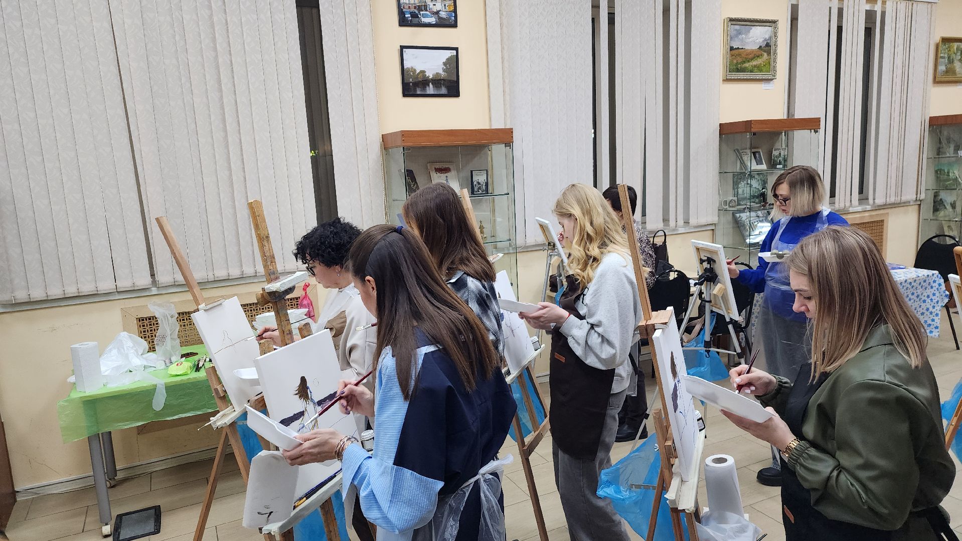 истра, культура, библиотека, мастер-класс по живописи,