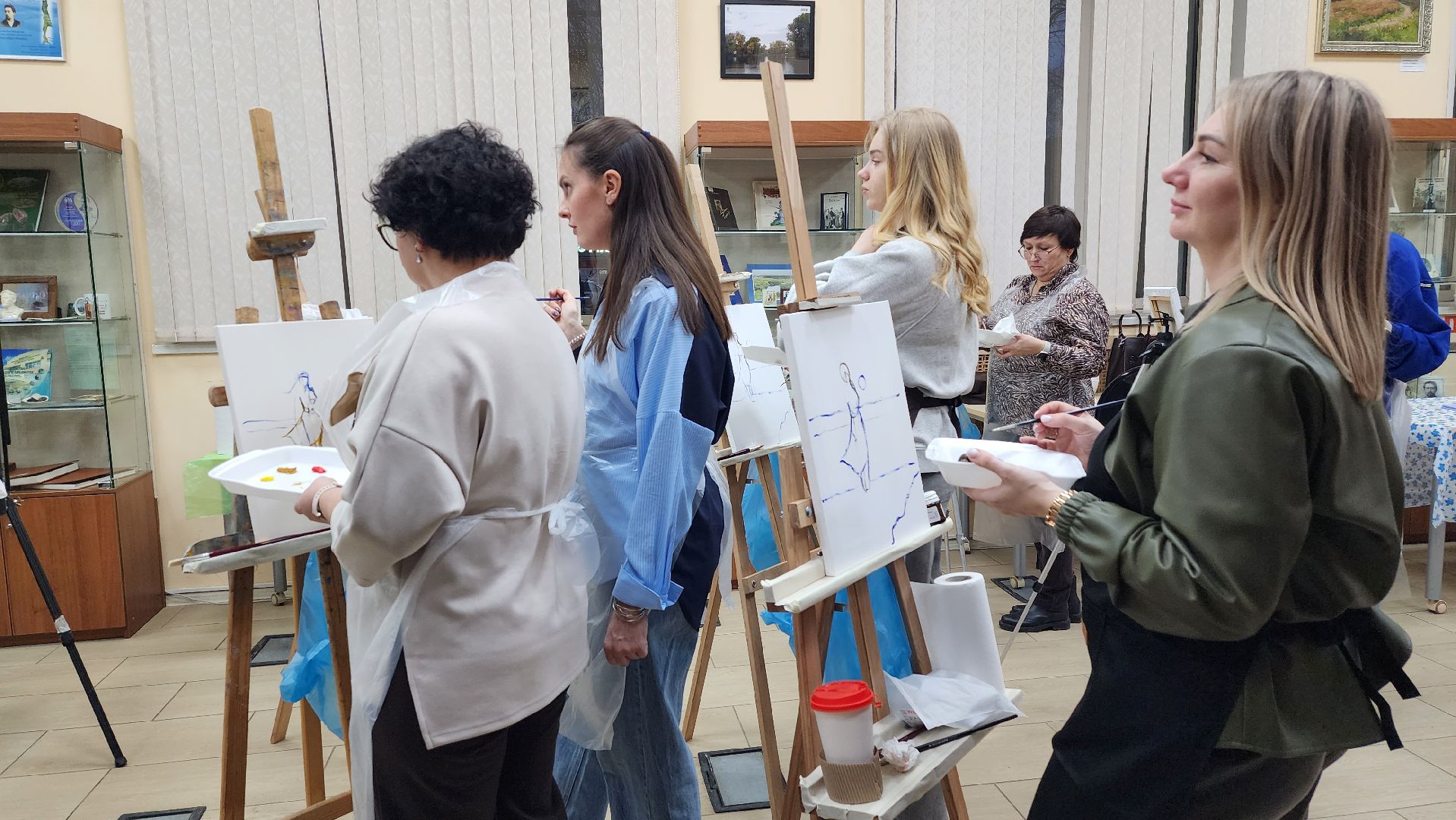 истра, культура, библиотека, мастер-класс по живописи,