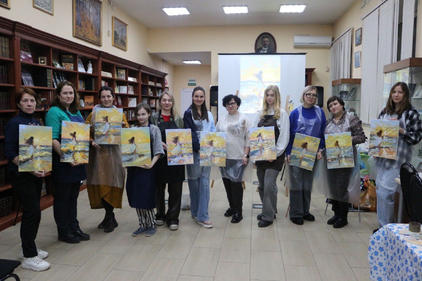 истра, культура, библиотека, мастер-класс по живописи,
