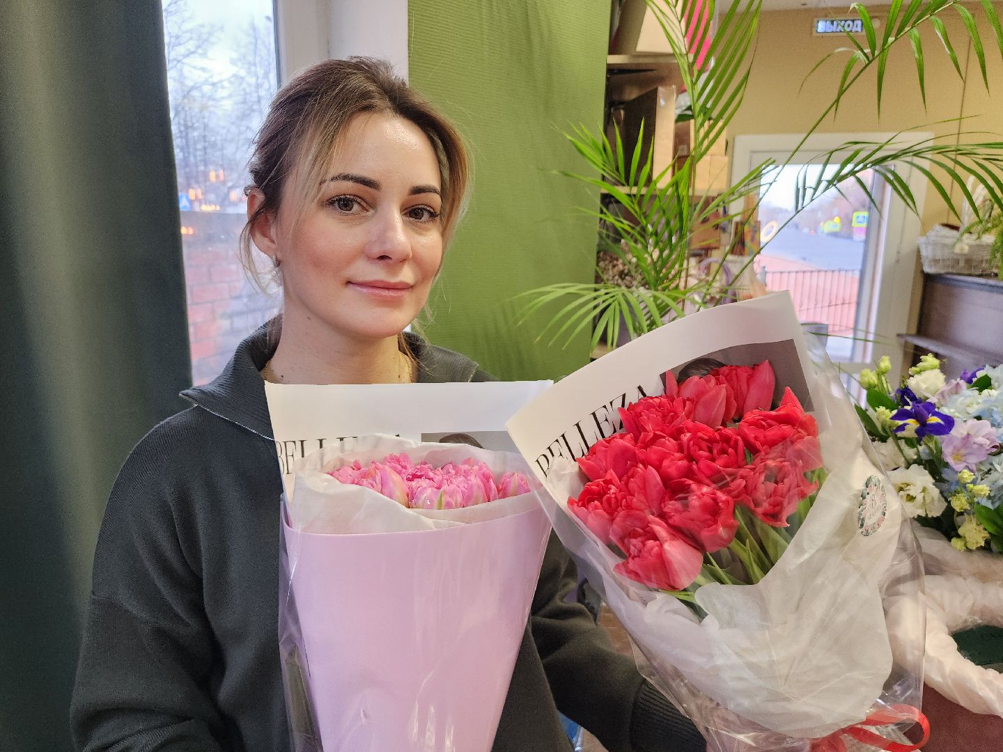 радуга цветов, серпухов, 8 марта, букет к 8 марта, цветочный магазин,