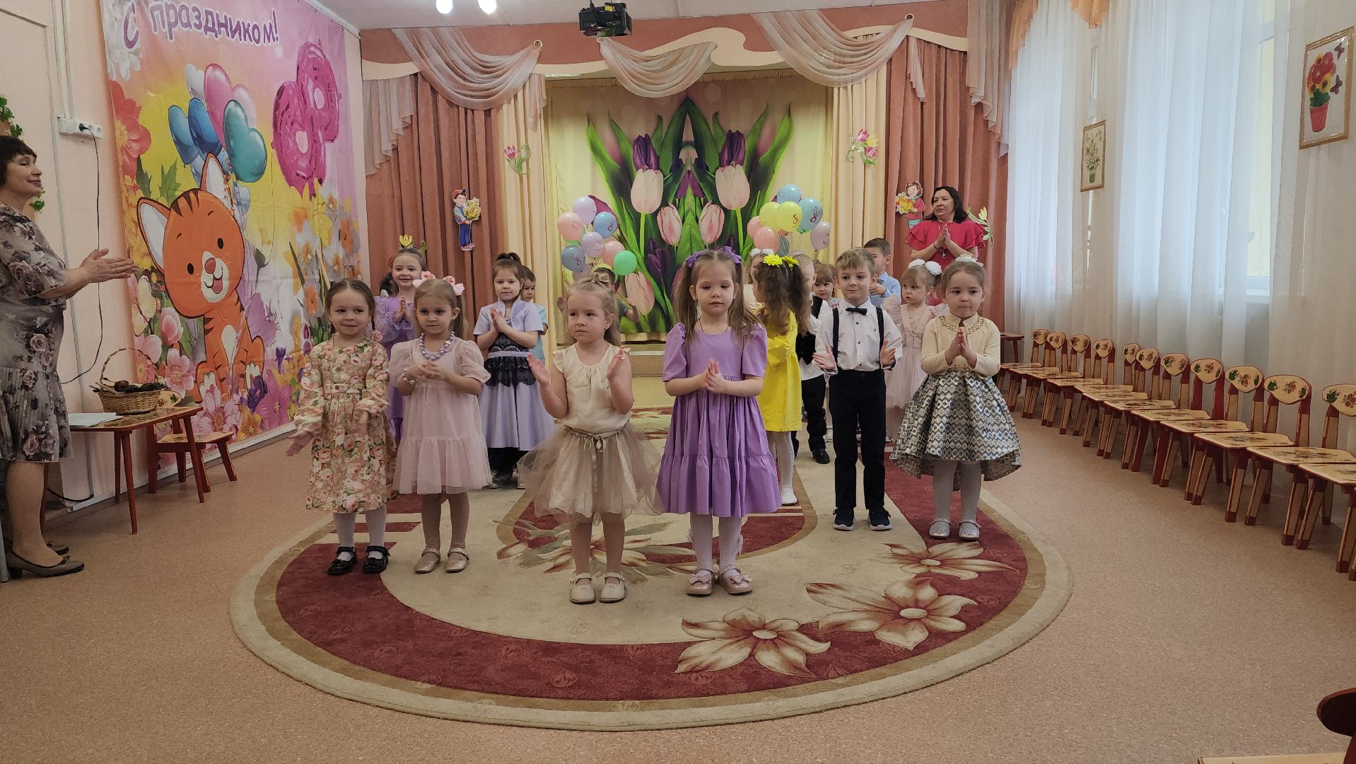 красноармейск, городской округ пушкинский, утренник в детском саду, 8 марта,