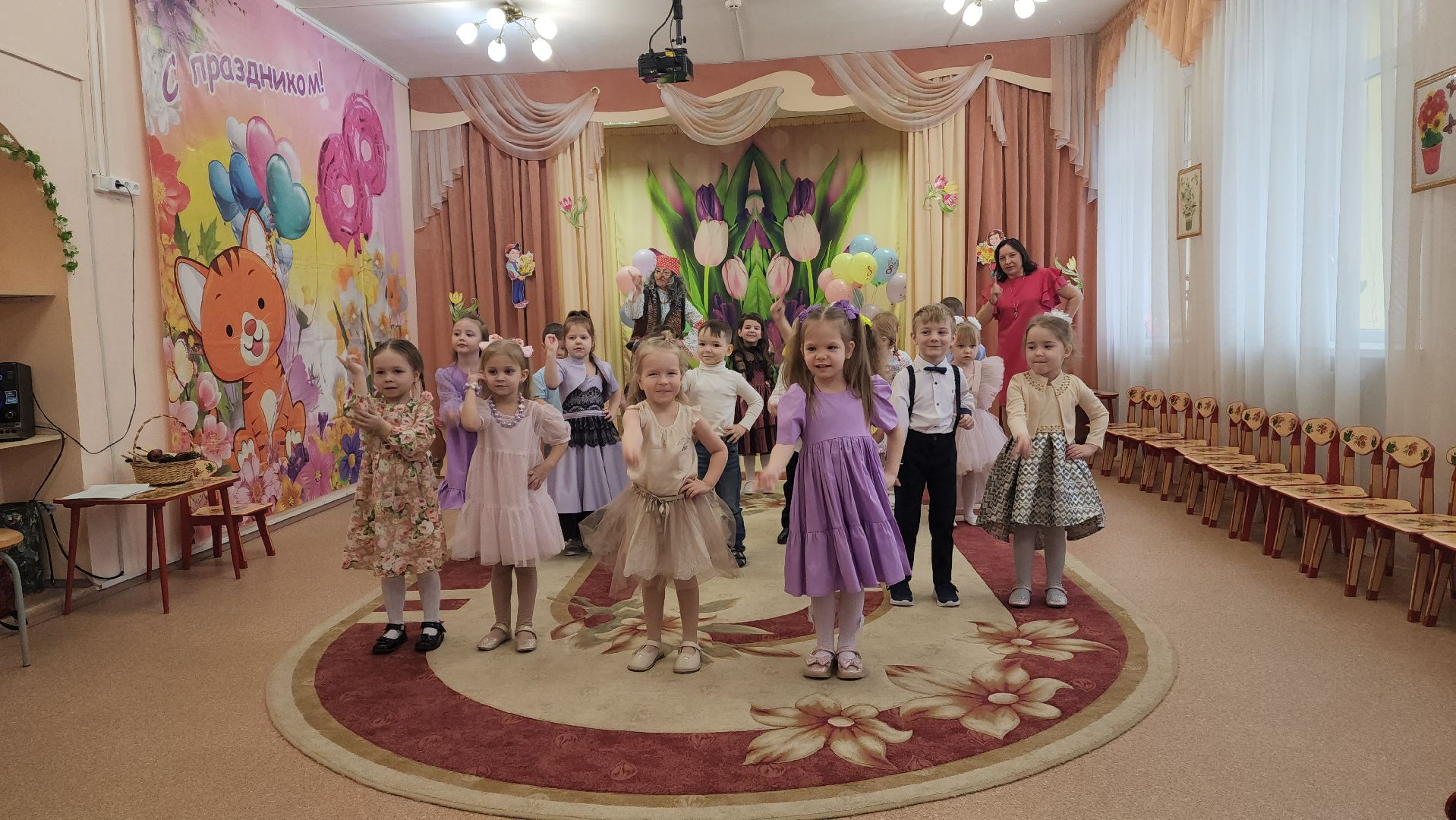 красноармейск, городской округ пушкинский, утренник в детском саду, 8 марта,