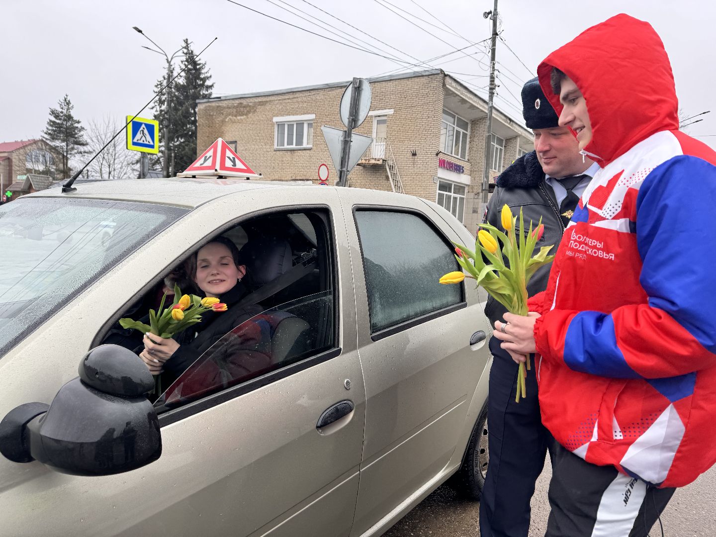 шаховская, автоледи, цветы для автоледи, 8 марта,