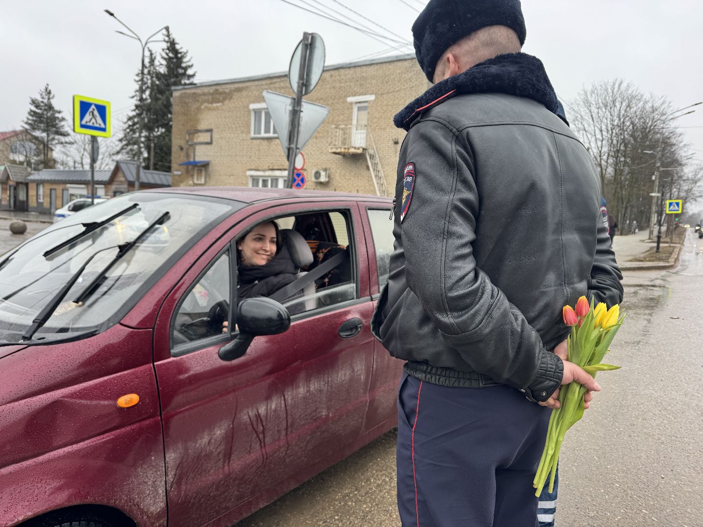 шаховская, автоледи, цветы для автоледи, 8 марта,