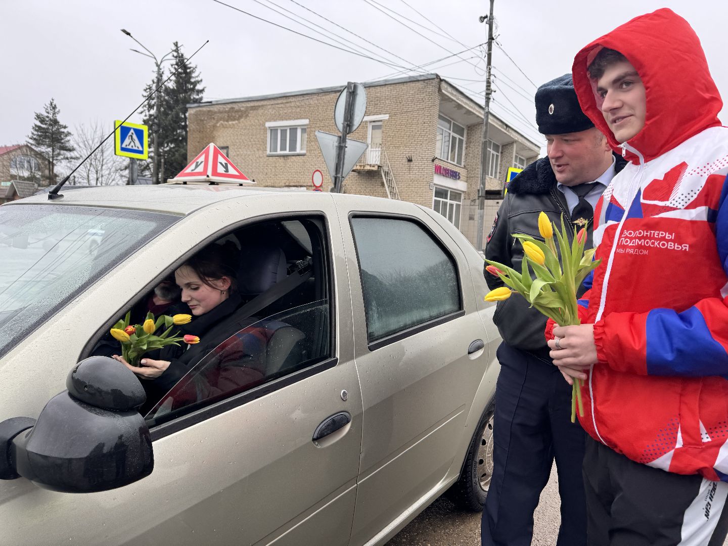 шаховская, автоледи, цветы для автоледи, 8 марта,