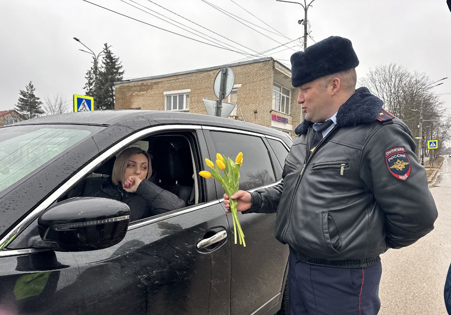 шаховская, автоледи, цветы для автоледи, 8 марта,
