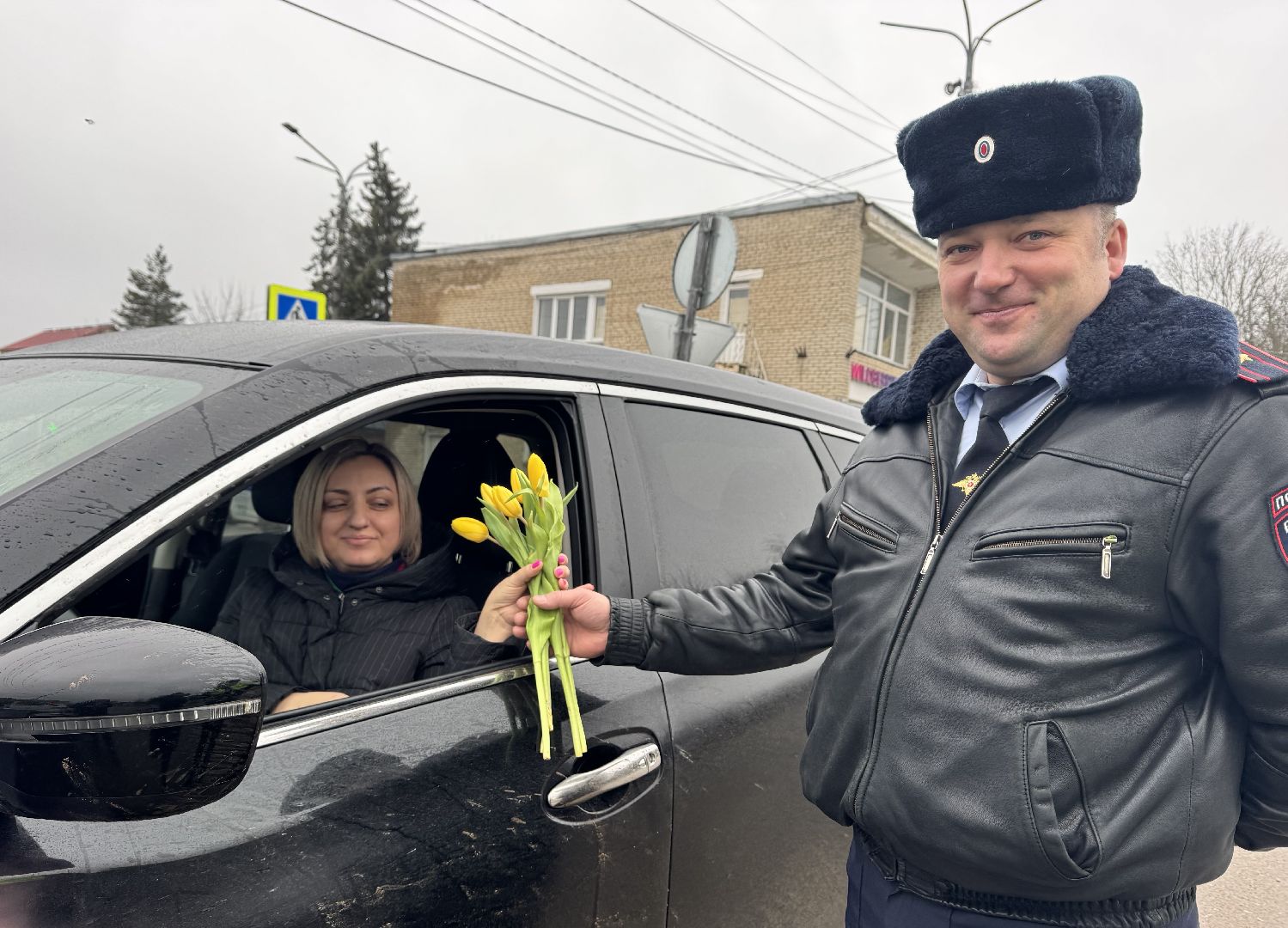 шаховская, автоледи, цветы для автоледи, 8 марта,