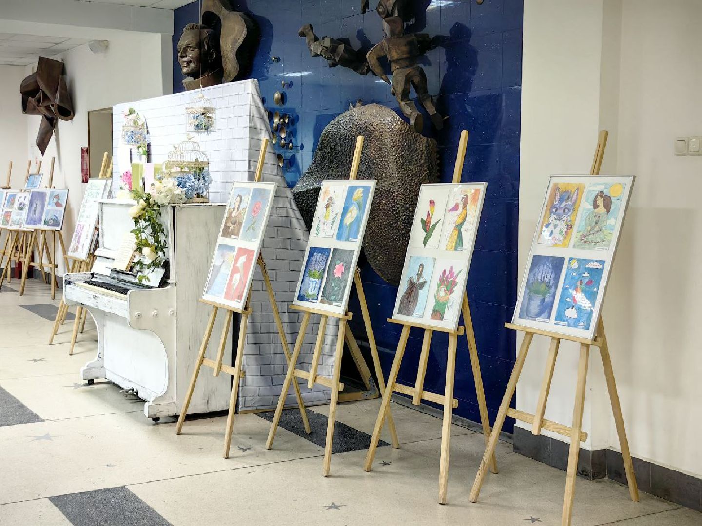 выставка, рисунки, 8 марта, весна,