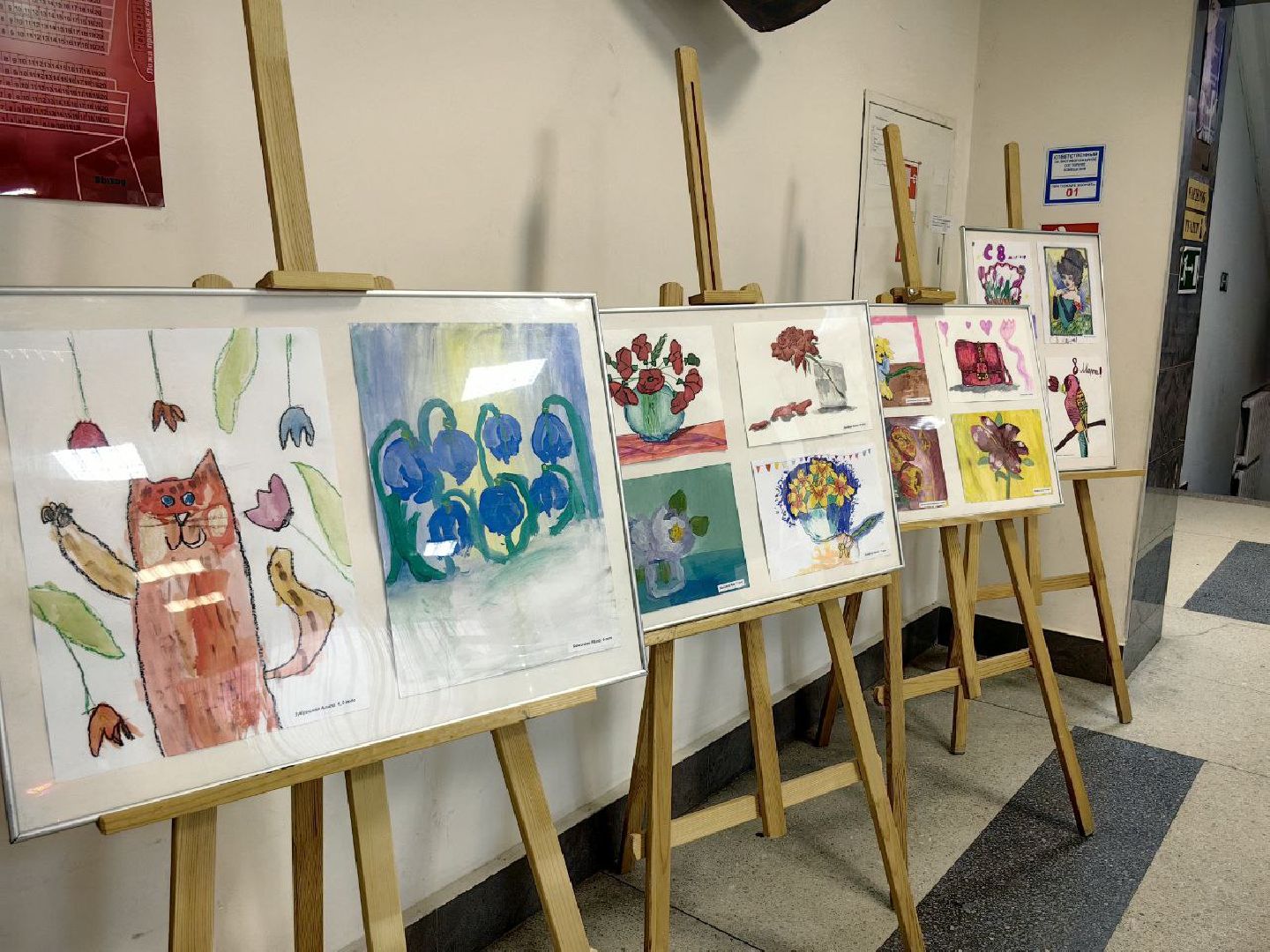 выставка, рисунки, 8 марта, весна,