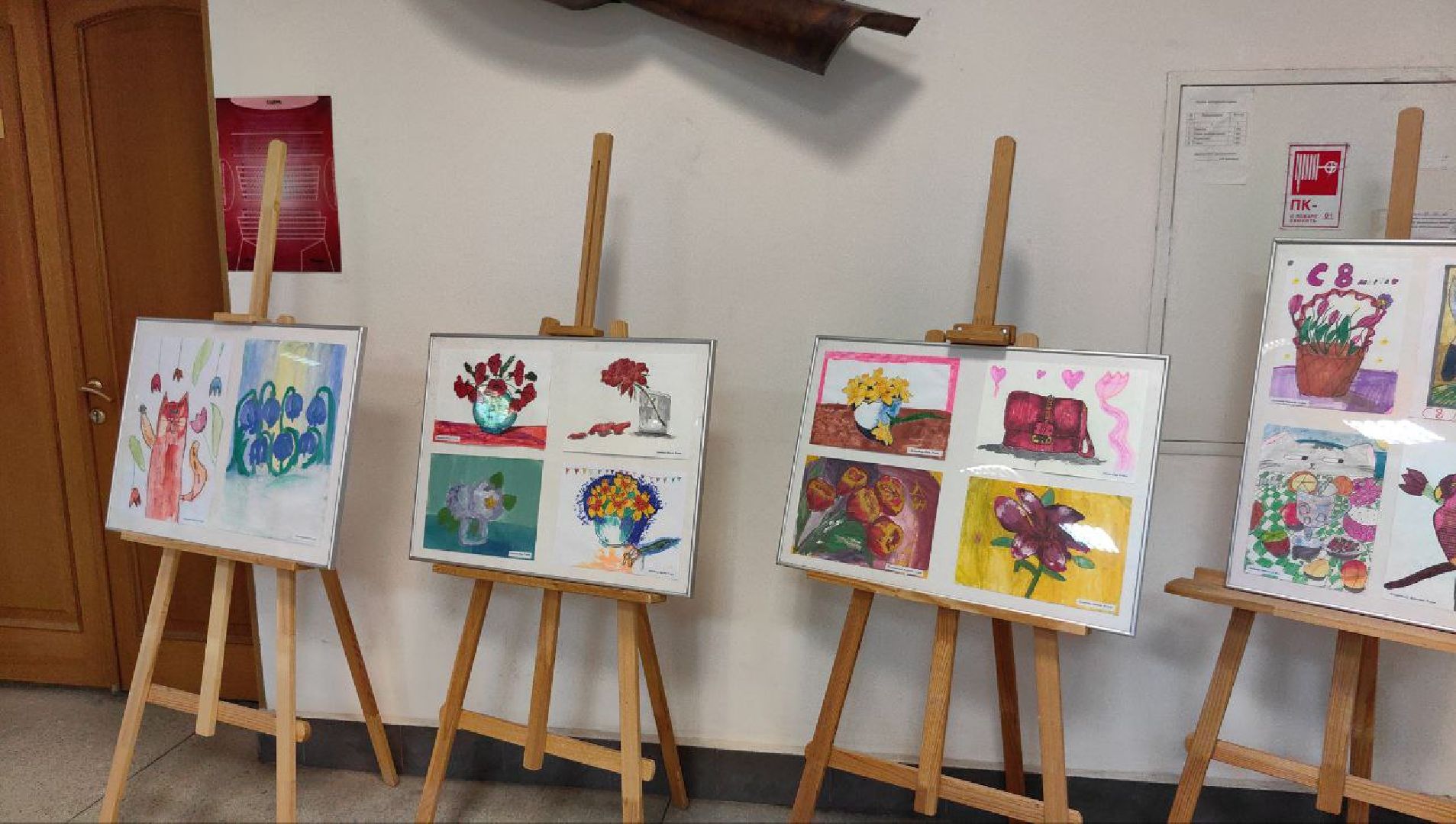 выставка, рисунки, 8 марта, весна,