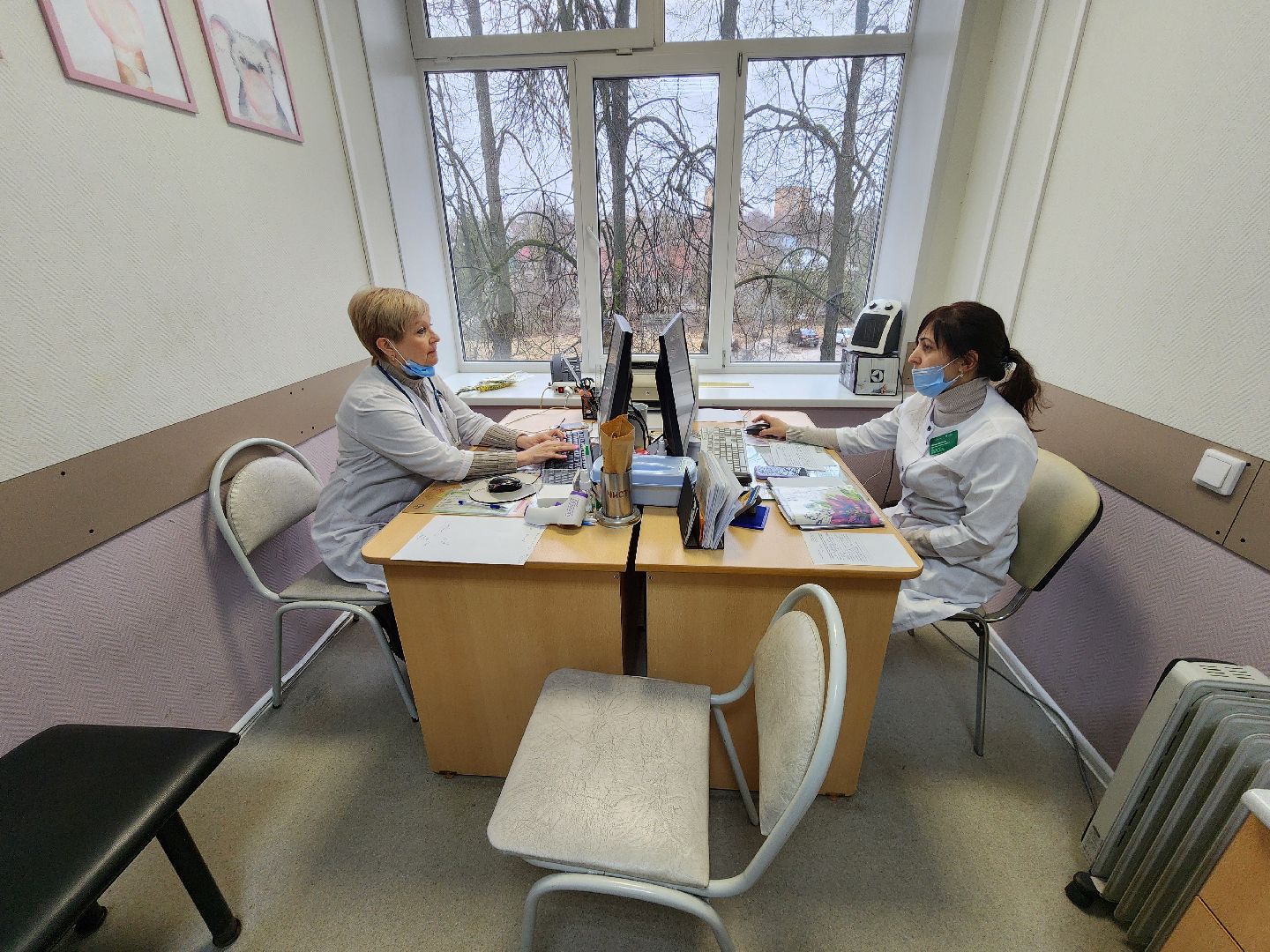 Чехов, улица Пионерская 10, детская поликлиника, педиатрическое отделение, поселок Чернецкое, врачебная амбулатория, педиатр Ирина Бициган, временный перевод, ротация, вызовы на дом, прием пациентов, ОРВИ,