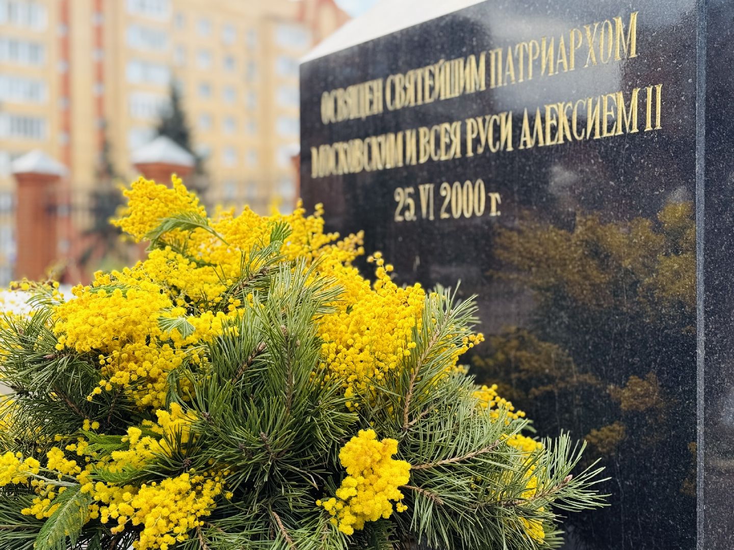 раменское, 8 марта, троицкий храм раменское, мимоза,