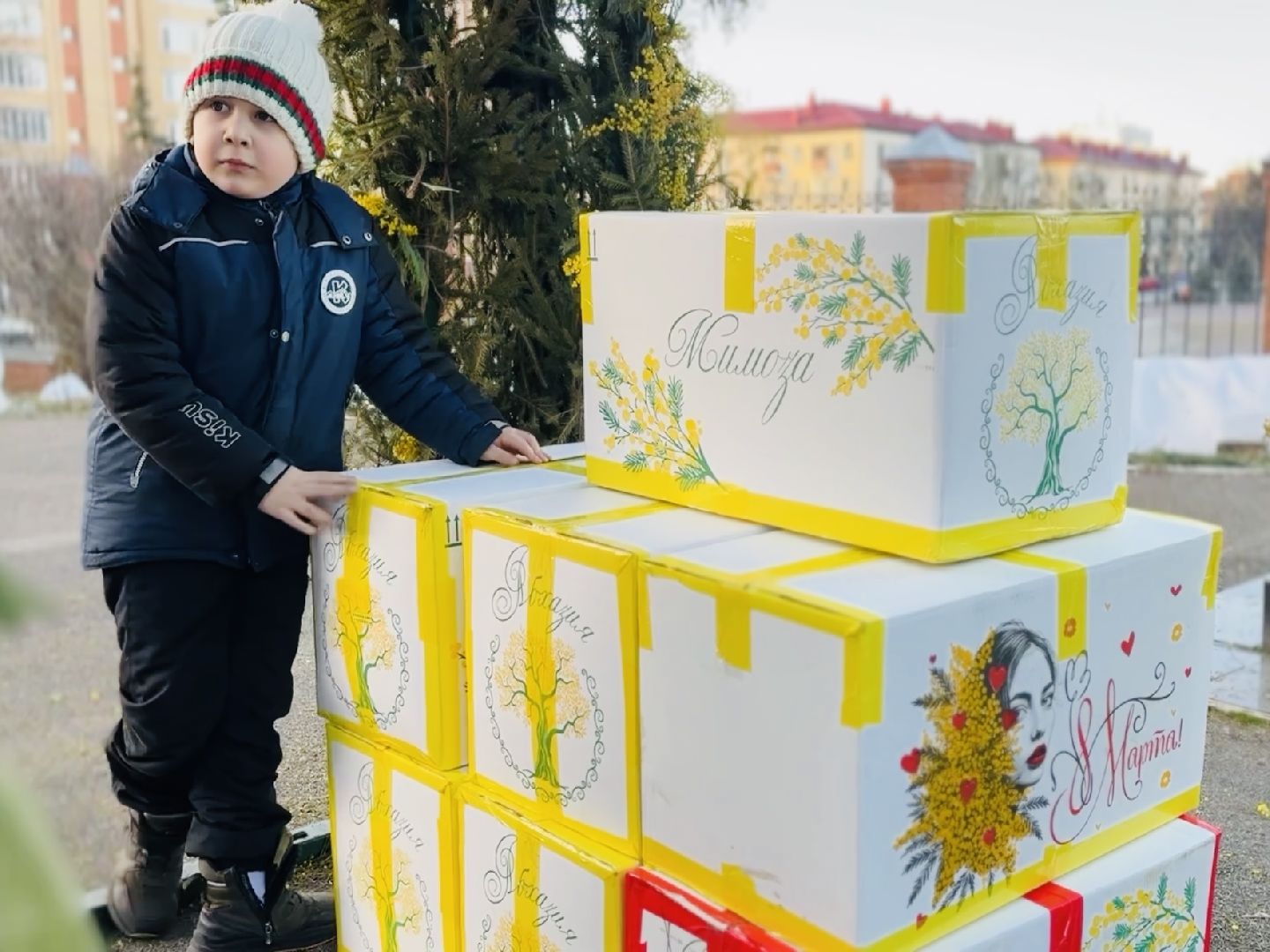 раменское, 8 марта, троицкий храм раменское, мимоза,