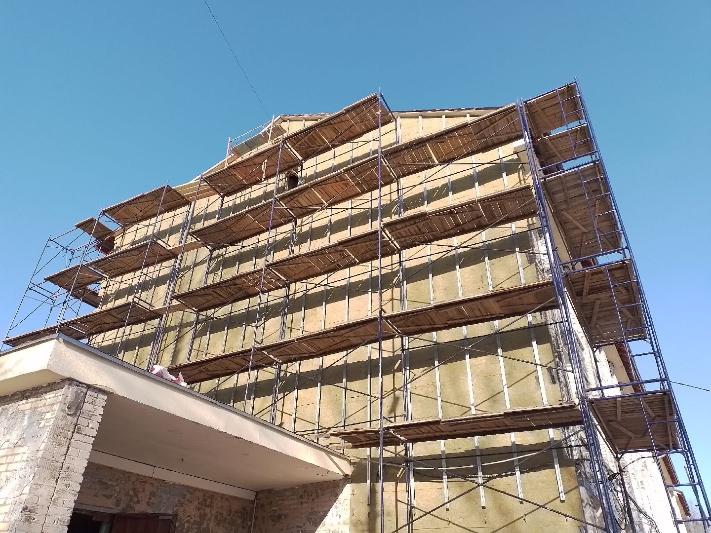 городской округ восход, школа, ремонт, утеплитель, фасад, вертикалки,