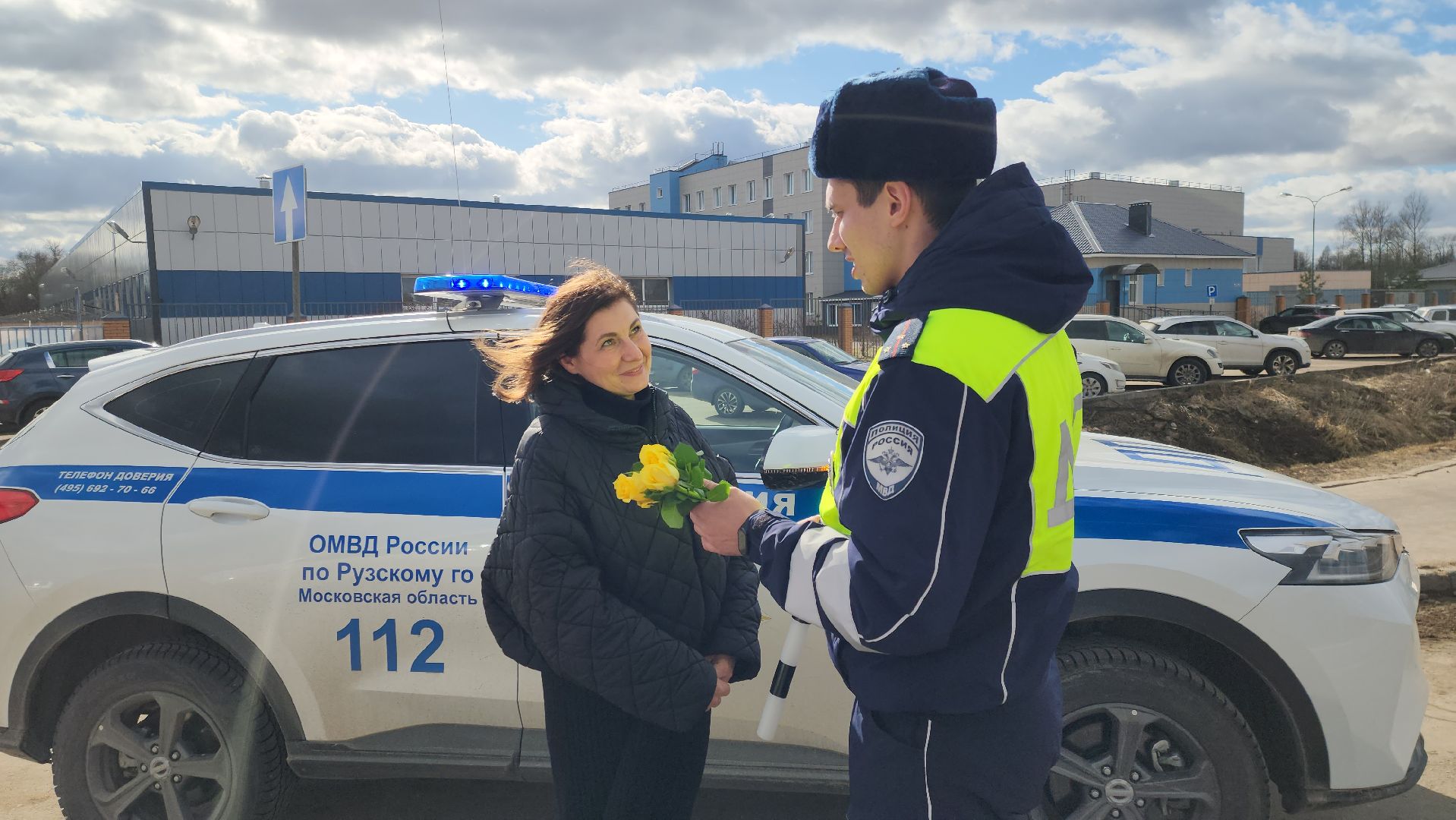 госавтоинспекция, Руза, автоледи, цветы для автоледи, Безопасность,гибдд,