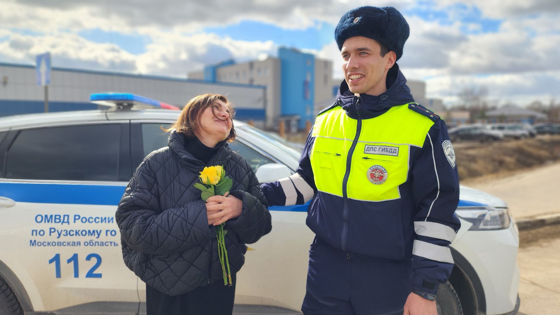 госавтоинспекция, Руза, автоледи, цветы для автоледи, Безопасность,гибдд,