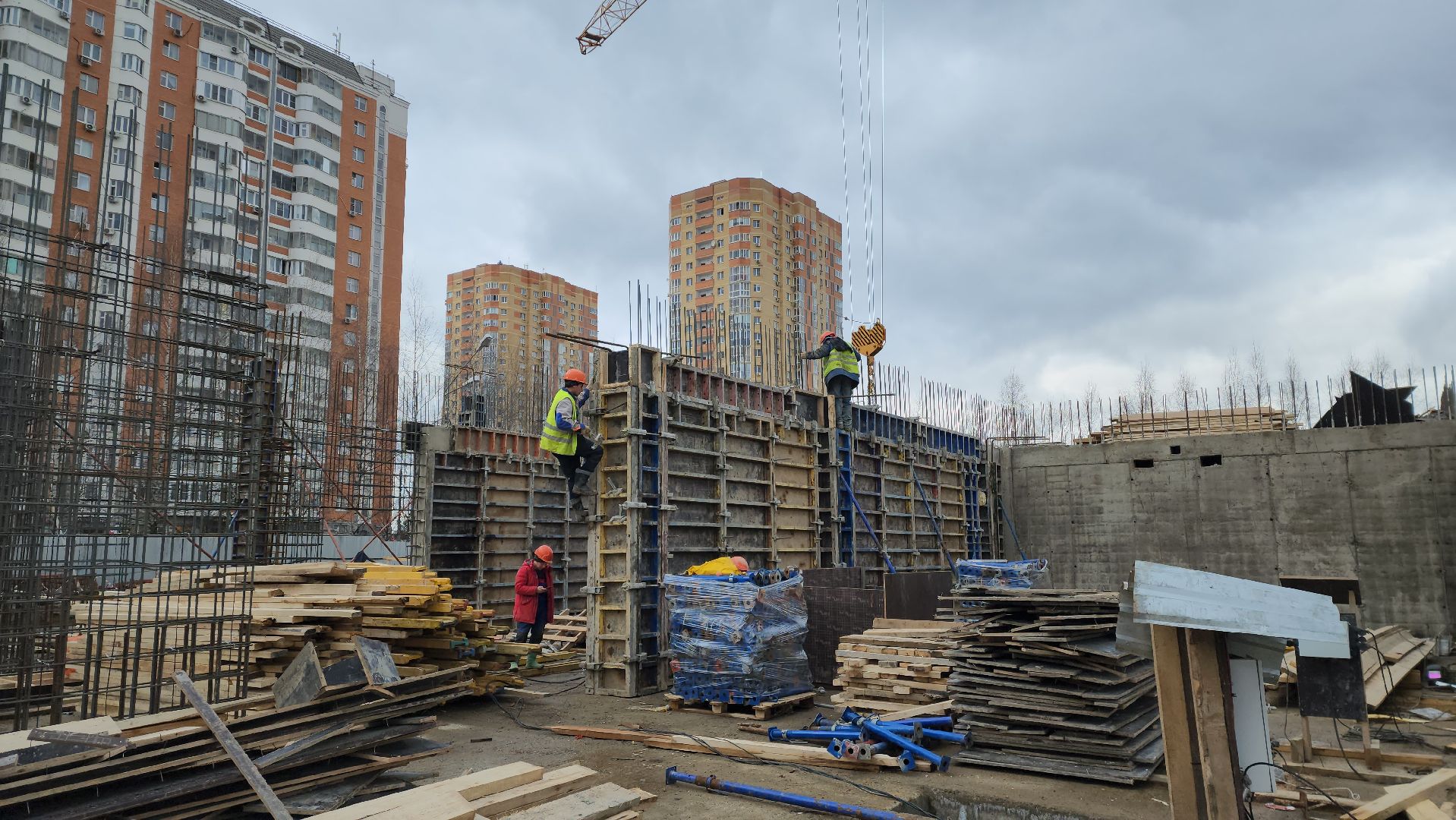 фок с бассейном, Строительство, Бассейн, Лобня,