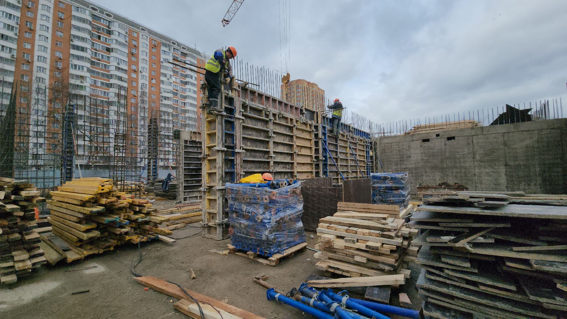 фок с бассейном, Строительство, Бассейн, Лобня,