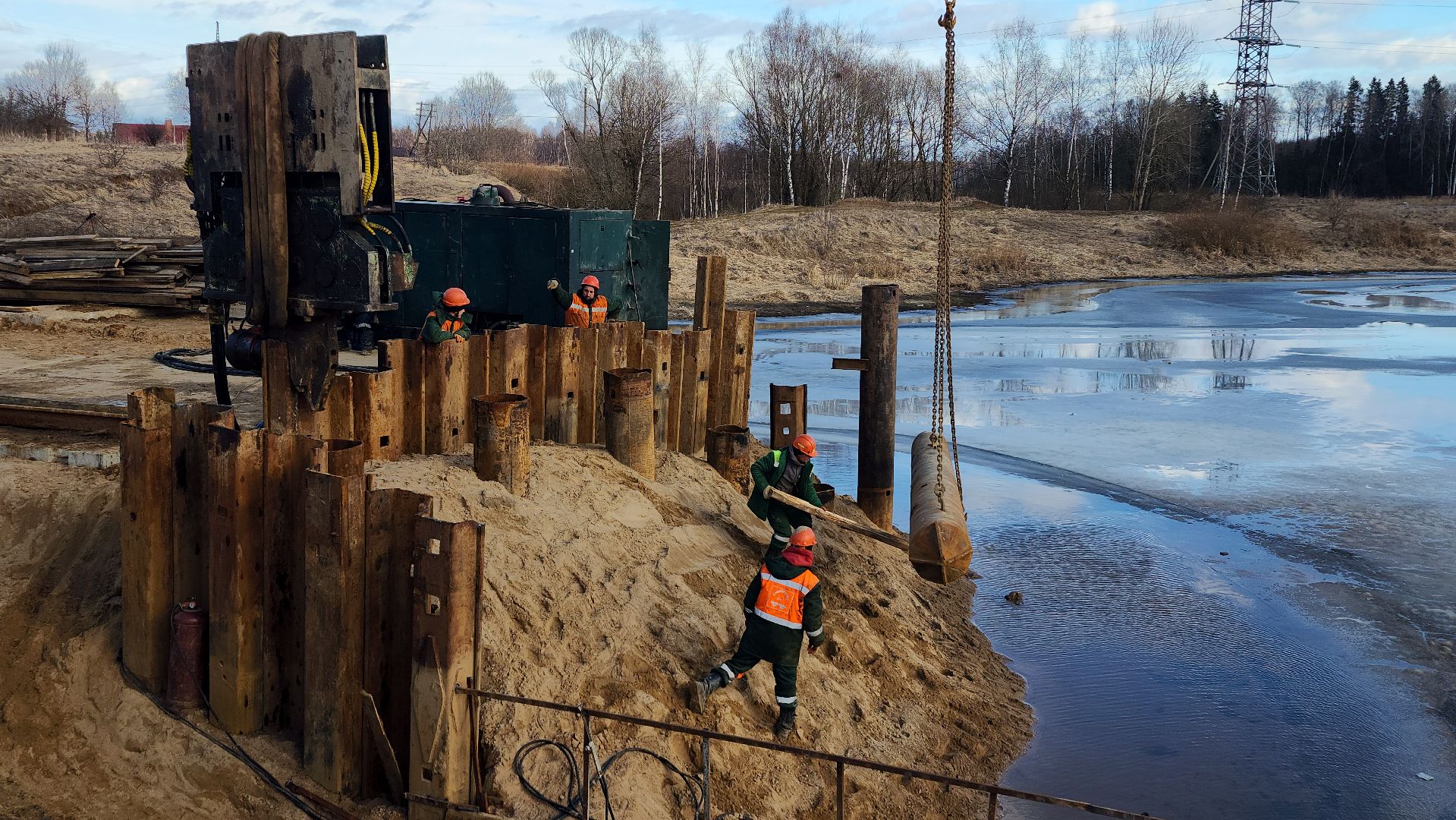 ремонт моста, дороги подмосковья, волоколамск,