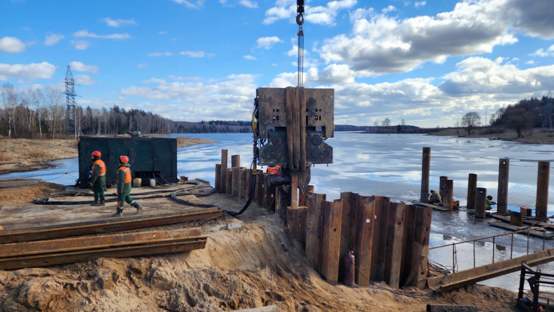 ремонт моста, дороги подмосковья, волоколамск,