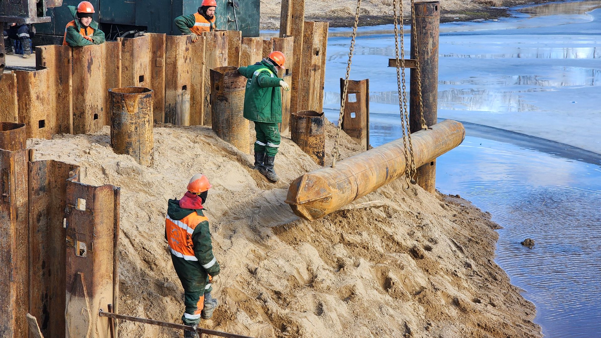 ремонт моста, дороги подмосковья, волоколамск,