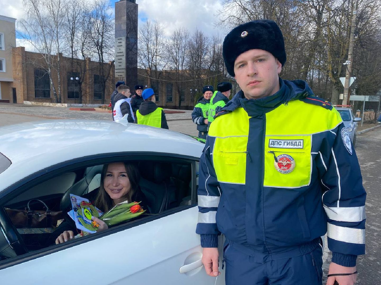 можайск, можайский муниципальный округ, подмосковье, Госавтоинспекция, сотрудники дпс, поздравления, 8 марта, международный женский день,