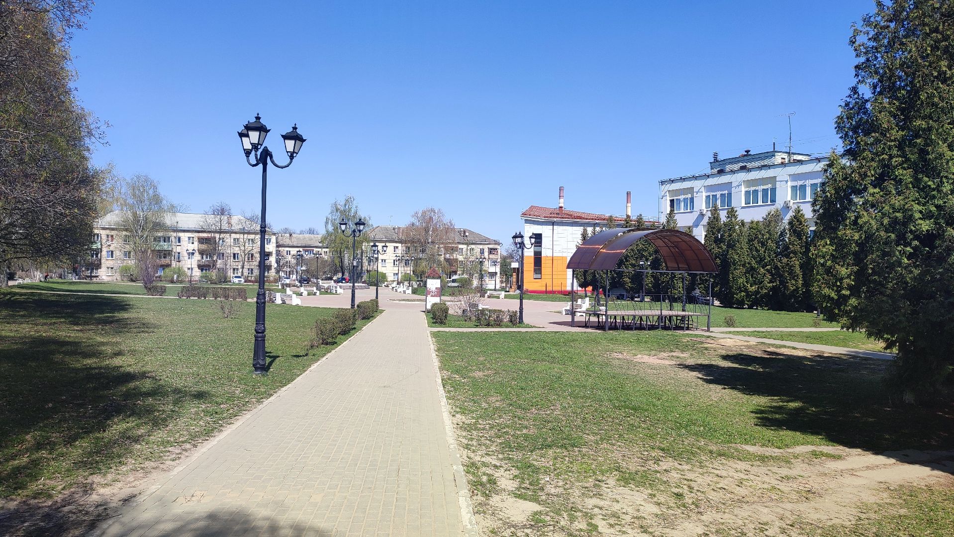 Кашира, сквер, генерал Белов, АТС, благоустройство