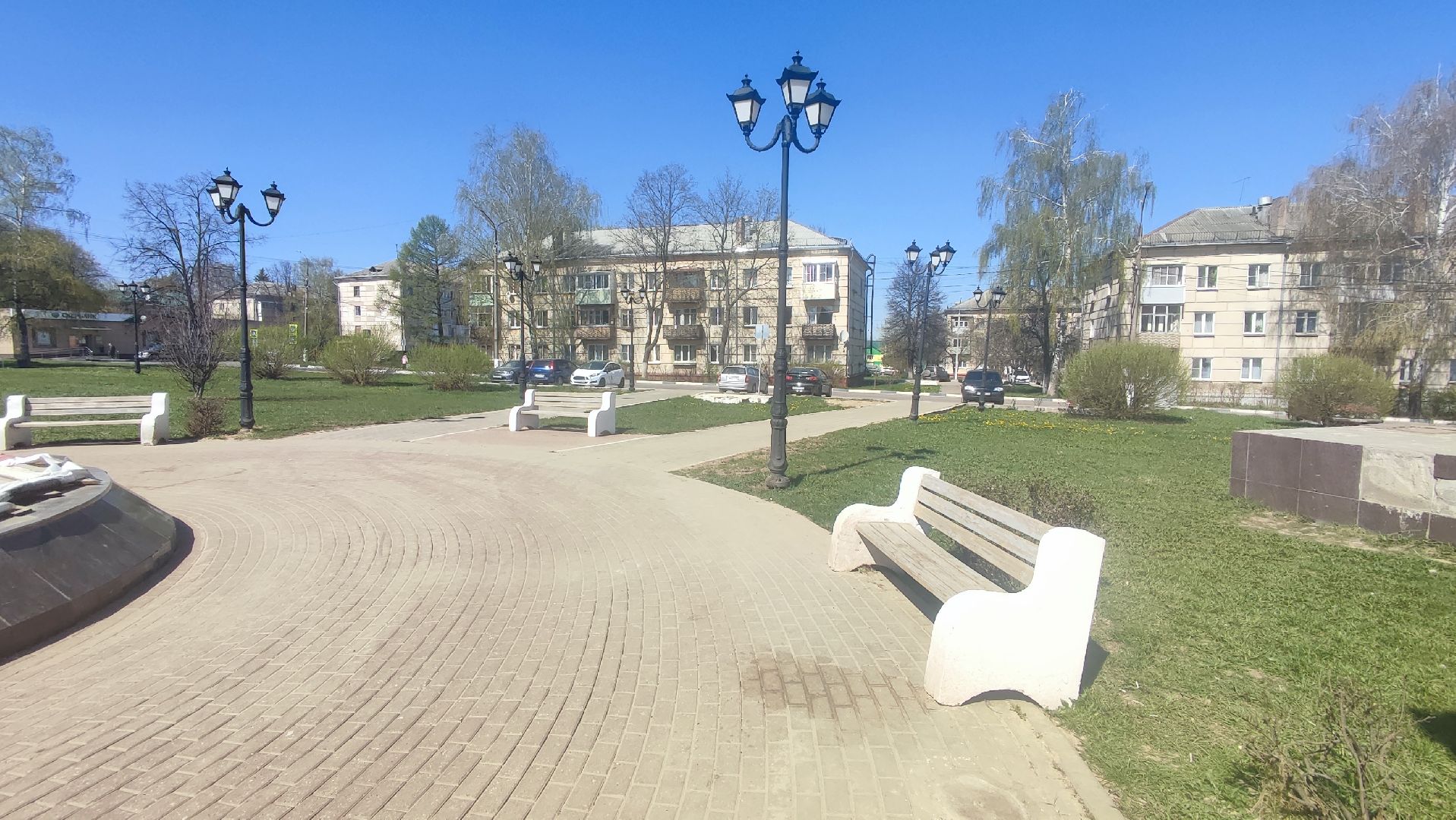 Кашира, сквер, генерал Белов, АТС, благоустройство