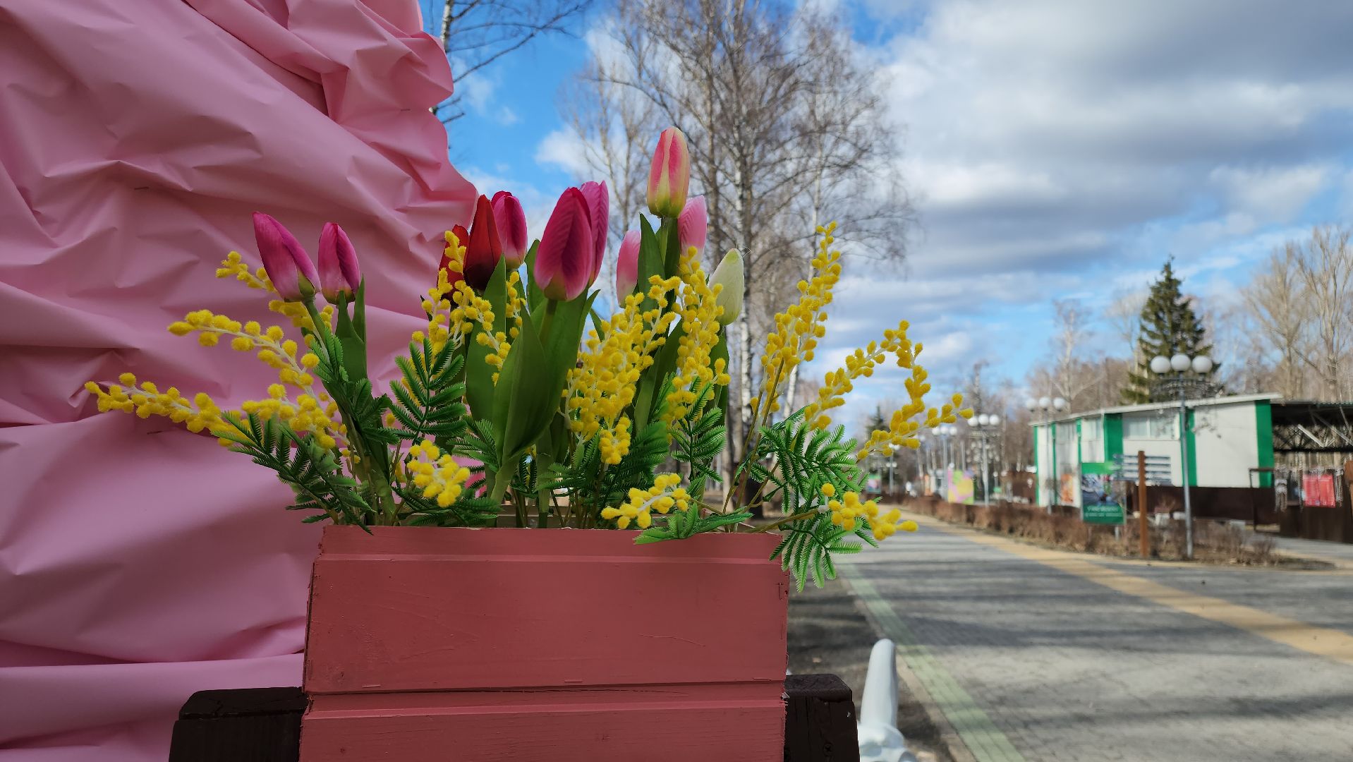 кашира, парк, 8 марта, благоустройство, фотозона, весна в парке,