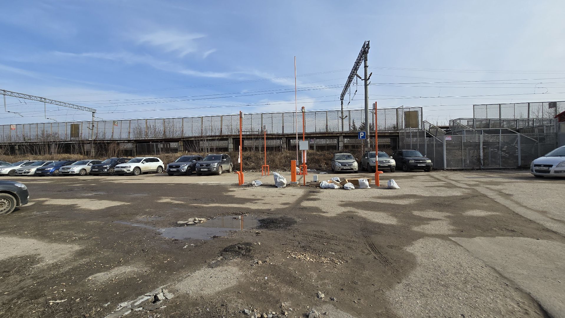 Коломна, парковка, жд станция,