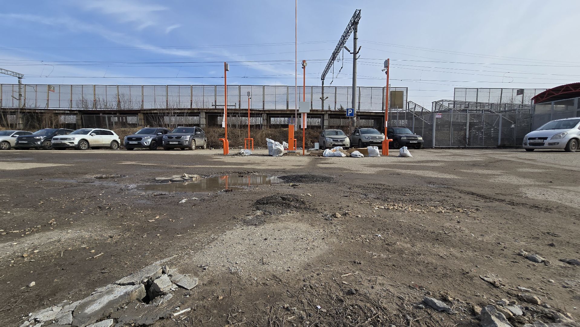 Коломна, парковка, жд станция,