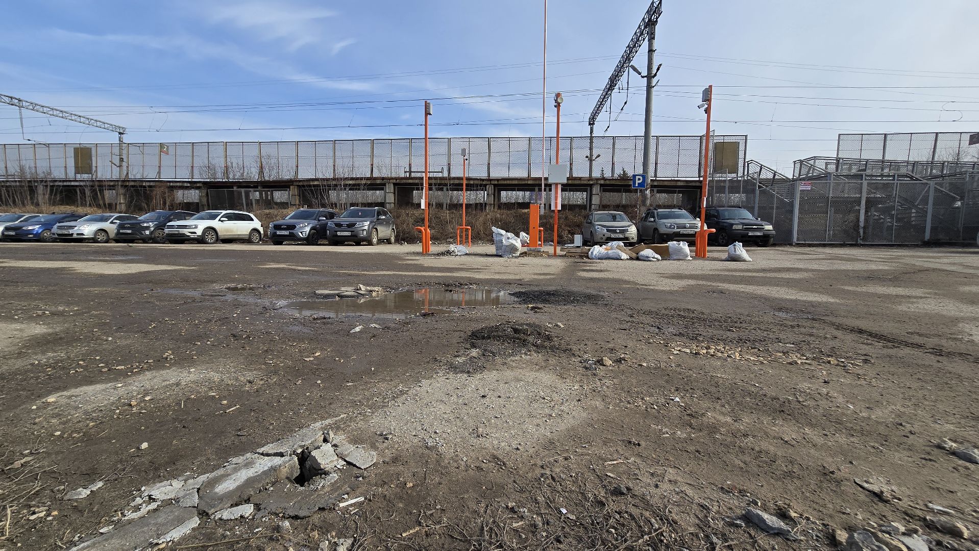 Коломна, парковка, жд станция,