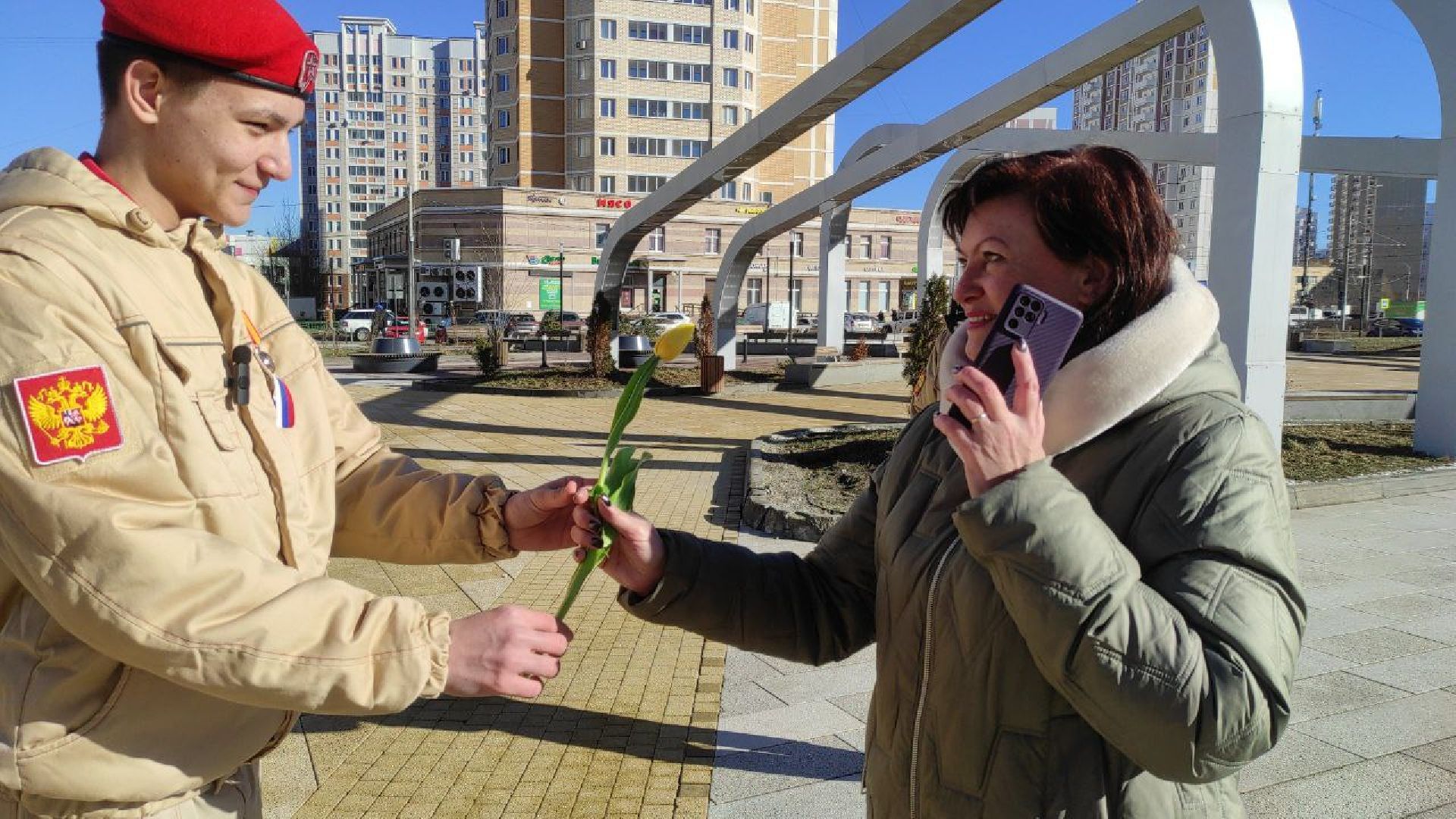 подольск, 8 марта, юнармия,