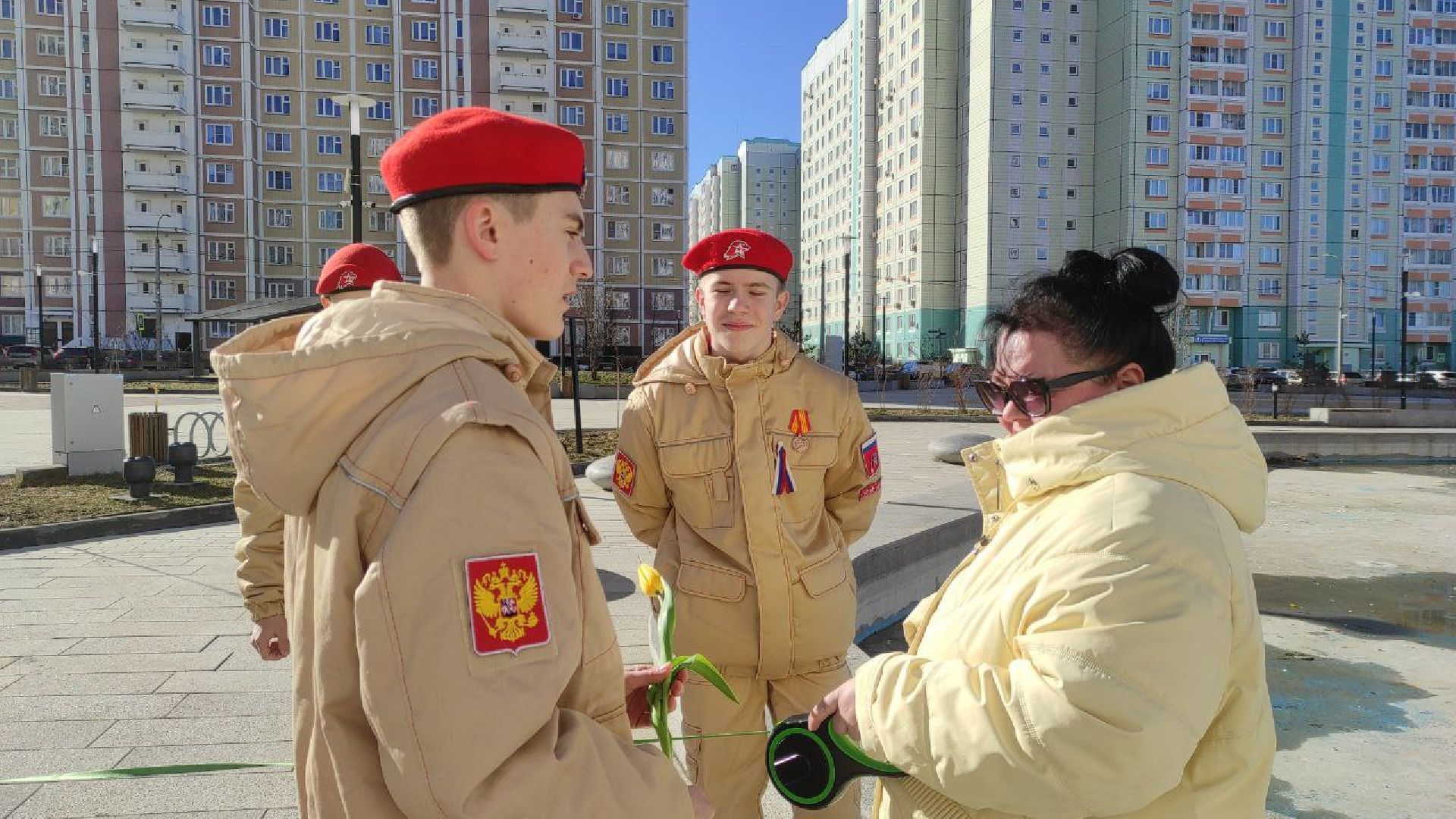 подольск, 8 марта, юнармия,