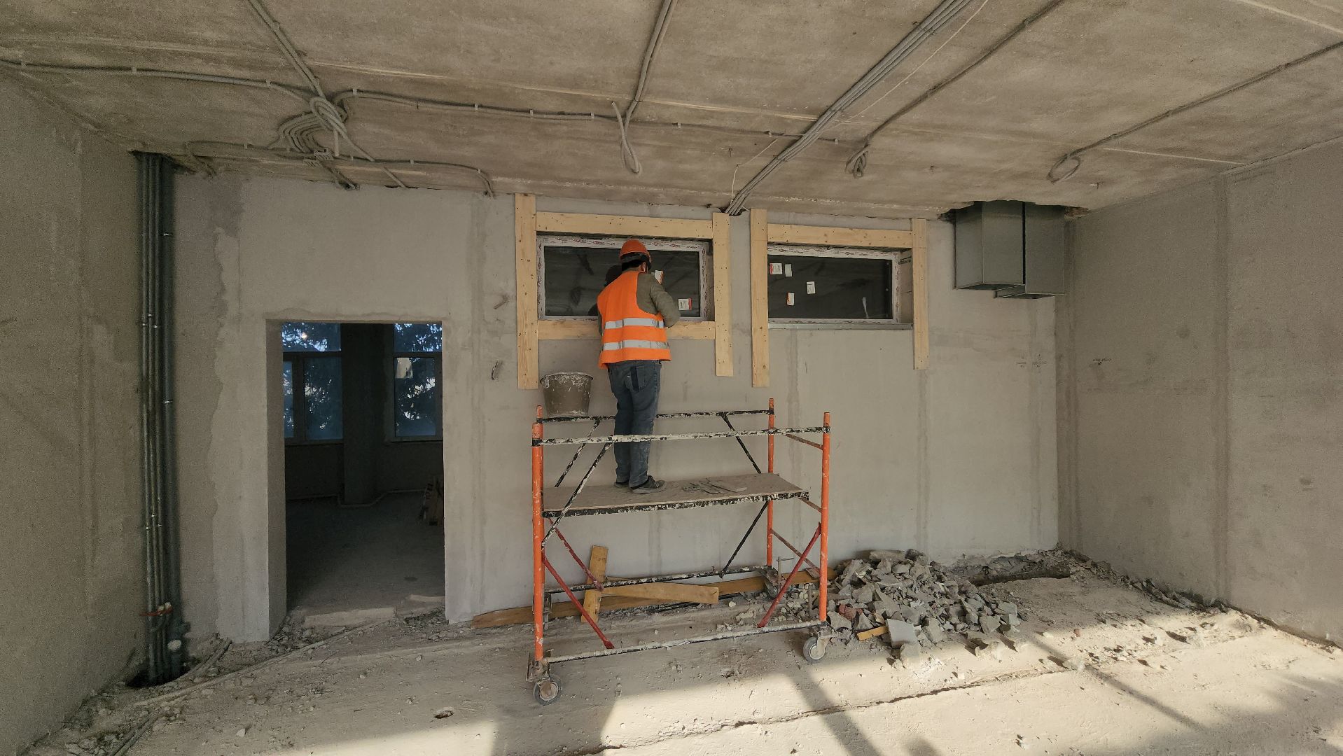 серпухов, школа 2, улица луначарского, капитальный ремонт школы, строительство,