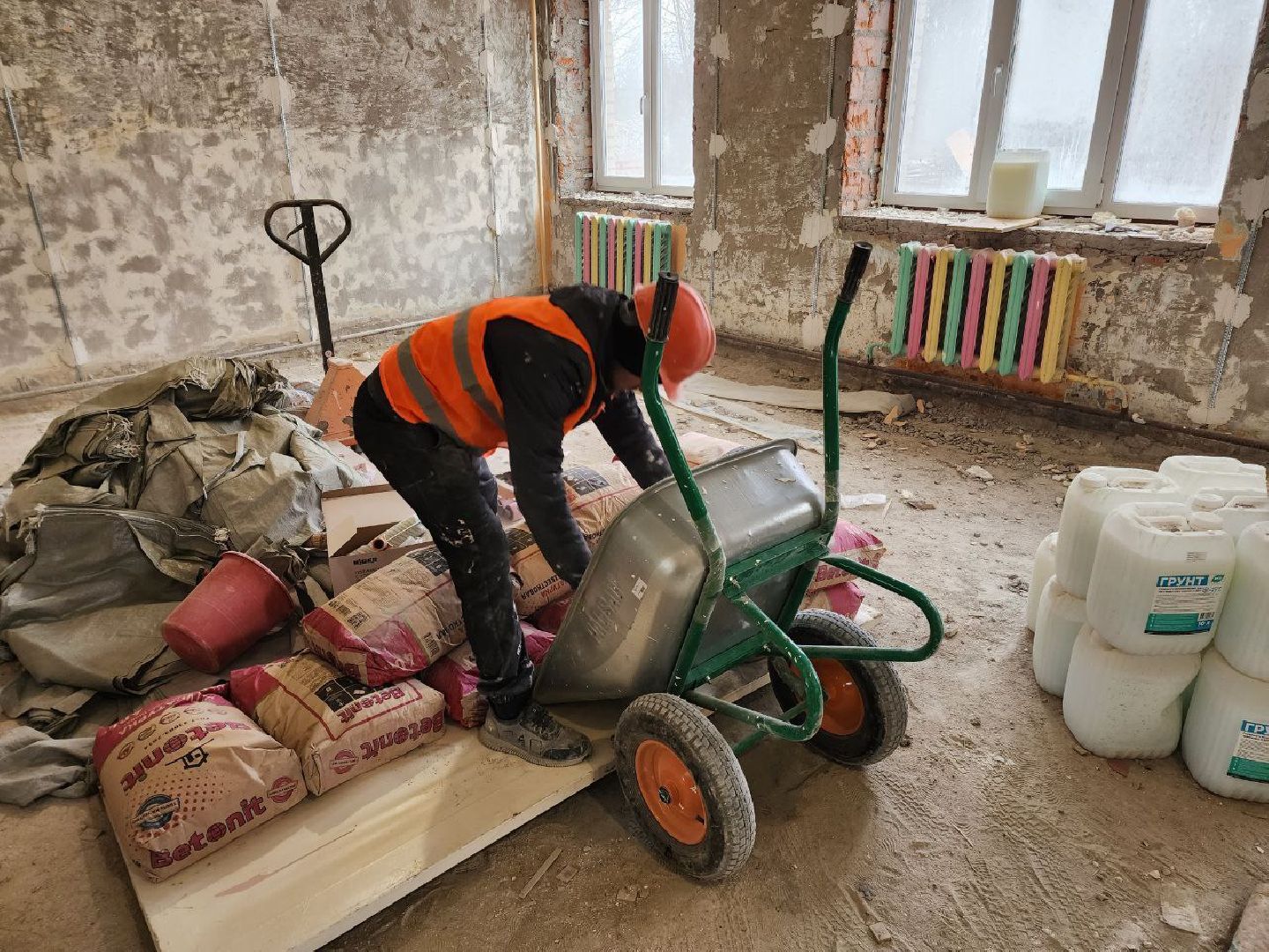 солнечногорск, ремонт, ремонт школы, ученики, школа,