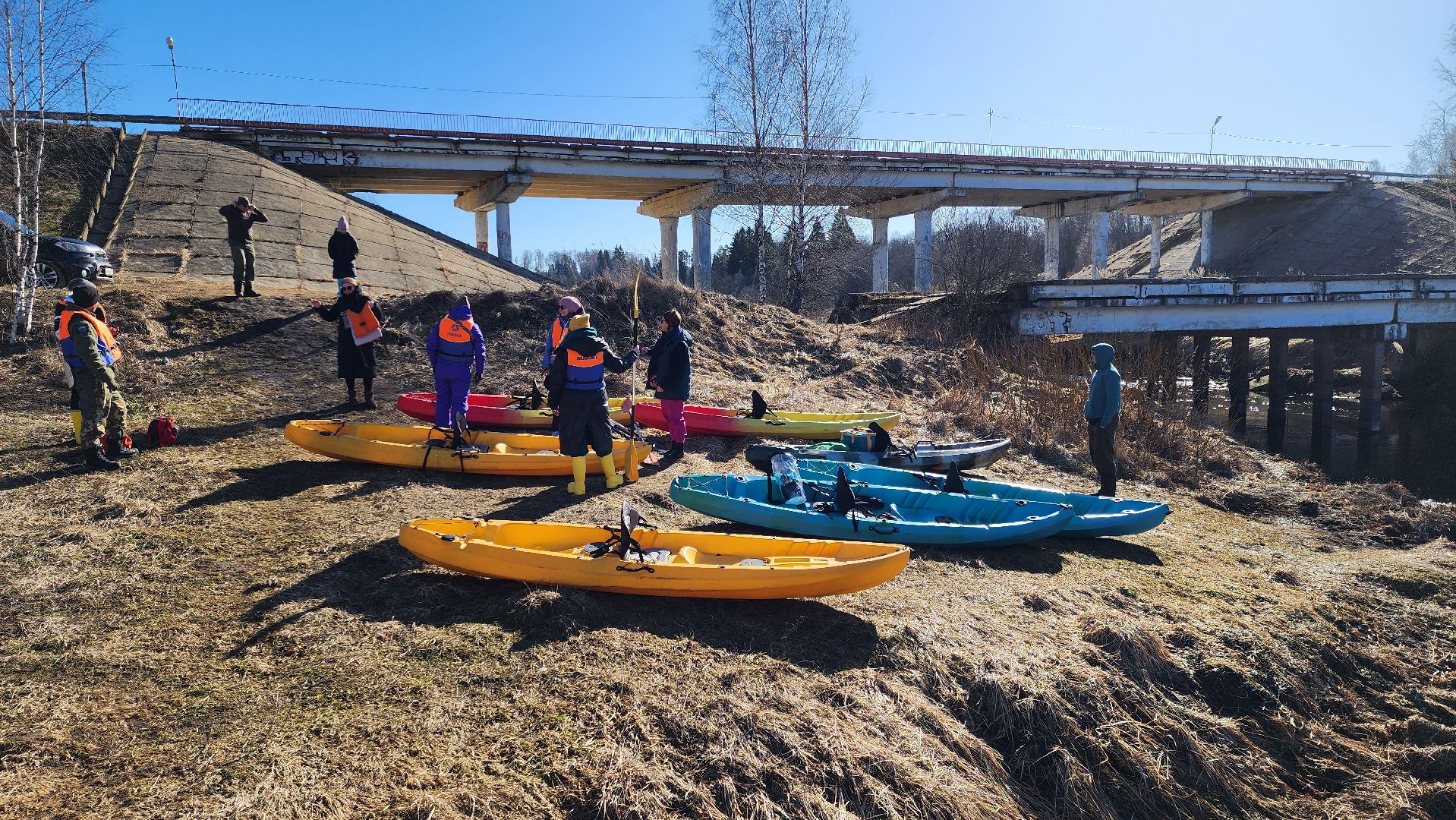 сплав на каяках, руза, каяки, спорт, экология, спорт в рузе,