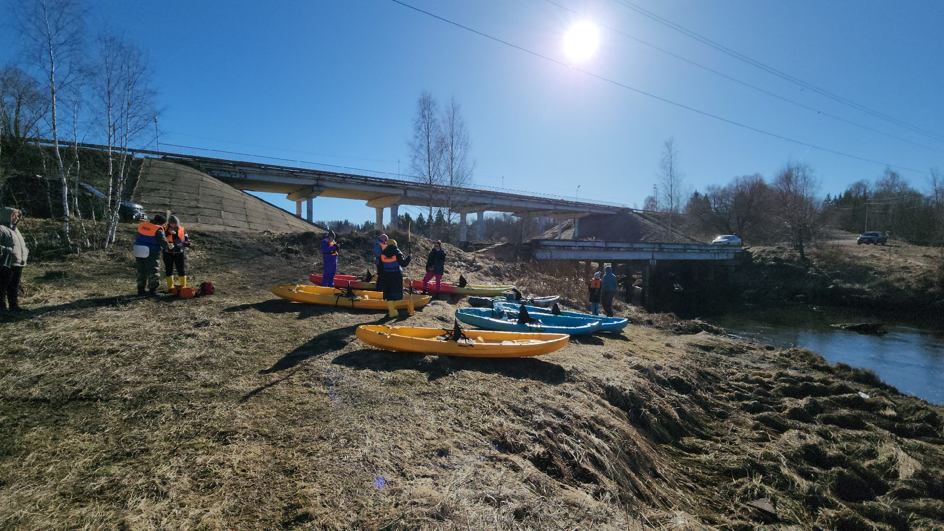 сплав на каяках, руза, каяки, спорт, экология, спорт в рузе,