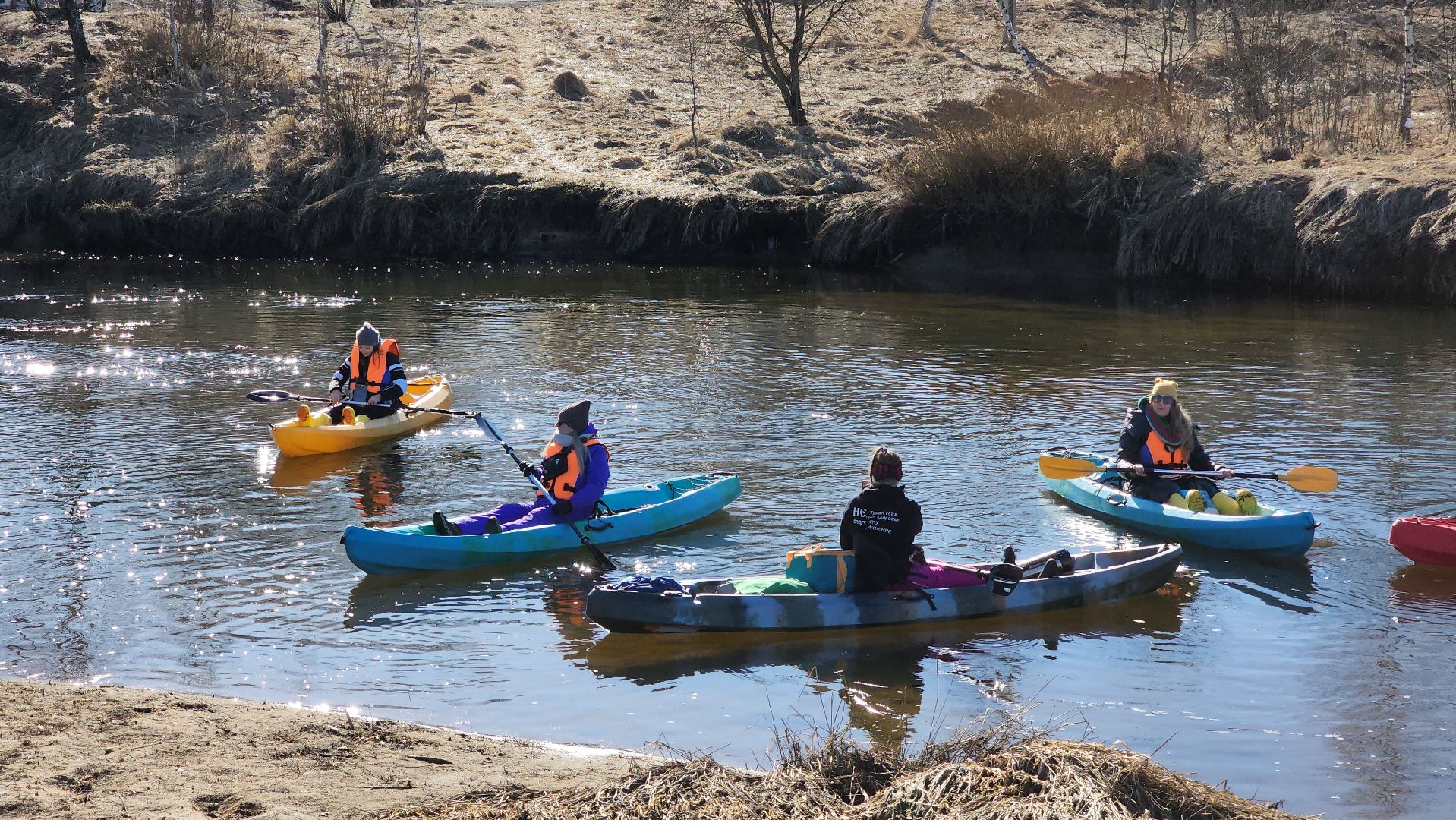 сплав на каяках, руза, каяки, спорт, экология, спорт в рузе,