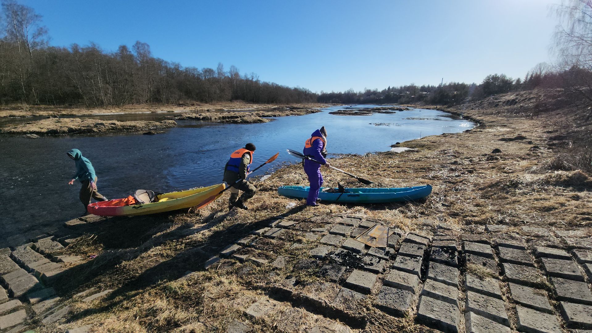 сплав на каяках, руза, каяки, спорт, экология, спорт в рузе,